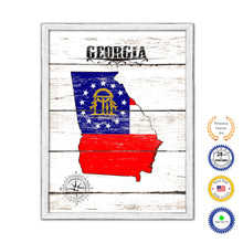 Load image into Gallery viewer, Georgia Flag Gifts Home Decor Wall Art Canvas Print with Custom Picture Frame
