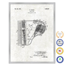 Load image into Gallery viewer, 1928 Grand Piano Old Patent Art Print on Canvas Custom Framed Vintage Home Decor Wall Decoration Great for Gifts