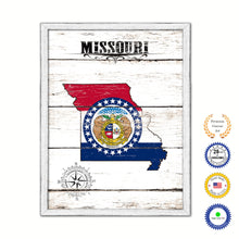 Load image into Gallery viewer, Missouri Flag Gifts Home Decor Wall Art Canvas Print with Custom Picture Frame