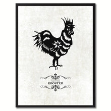 Load image into Gallery viewer, Zodiac Rooster Horoscope Canvas Print, Black Picture Frame Home Decor Wall Art Gift