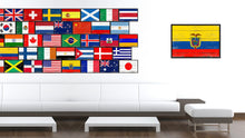 Load image into Gallery viewer, Ecuador Country National Flag Vintage Canvas Print with Picture Frame Home Decor Wall Art Collection Gift Ideas