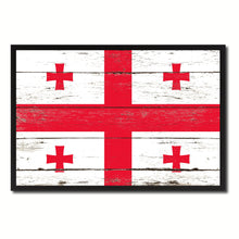 Load image into Gallery viewer, Georgia Country National Flag Vintage Canvas Print with Picture Frame Home Decor Wall Art Collection Gift Ideas