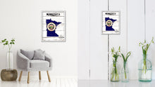 Load image into Gallery viewer, Minnesota Flag Gifts Home Decor Wall Art Canvas Print with Custom Picture Frame