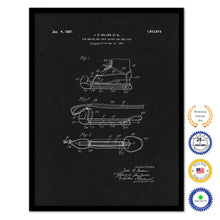Load image into Gallery viewer, 1927 Tie Device for Snow Skates Old Patent Art Print on Canvas Custom Framed Vintage Home Decor Wall Decoration Great for Gifts
