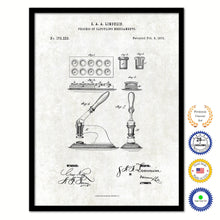 Load image into Gallery viewer, 1876 Process of Capsuling Medicaments Old Patent Art Print on Canvas Custom Framed Vintage Home Decor Wall Decoration Great for Gifts