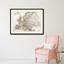 Load image into Gallery viewer, Ancient Europe Vintage Sepia Map Canvas Print, Picture Frame Gifts Home Decor Wall Art Decoration
