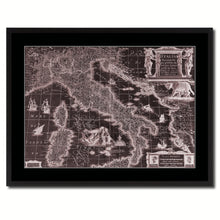 Load image into Gallery viewer, Italy Vintage Vivid Sepia Map Canvas Print, Picture Frames Home Decor Wall Art Decoration Gifts