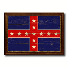 Load image into Gallery viewer, Army of Tennessee Military Flag Vintage Canvas Print with Brown Picture Frame Gifts Ideas Home Decor Wall Art Decoration