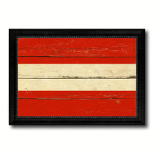 Load image into Gallery viewer, Austria Country Flag Vintage Canvas Print with Black Picture Frame Home Decor Gifts Wall Art Decoration Artwork