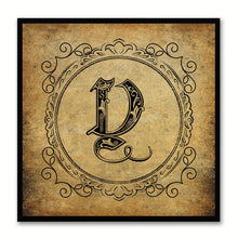 Load image into Gallery viewer, Alphabet Y Brown Canvas Print Black Frame Kids Bedroom Wall Décor Home Art