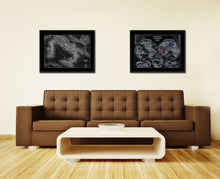 Load image into Gallery viewer, Italy Rome Vintage Monochrome Map Canvas Print, Gifts Picture Frames Home Decor Wall Art