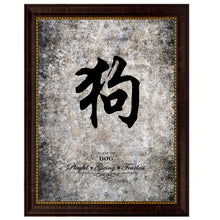 Load image into Gallery viewer, Zodiac Dog Horoscope Canvas Print Brown Picture Frame Home Decor Wall Art Gift Ideas