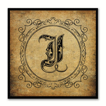 Load image into Gallery viewer, Alphabet I Brown Canvas Print Black Frame Kids Bedroom Wall Décor Home Art