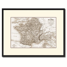Load image into Gallery viewer, France Vintage Sepia Map Canvas Print, Picture Frame Gifts Home Decor Wall Art Decoration