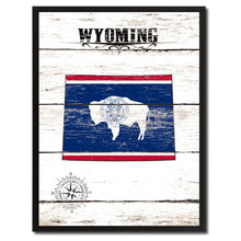 Load image into Gallery viewer, Wyoming State Flag Gifts Home Decor Wall Art Canvas Print Picture Frames