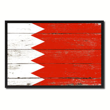 Load image into Gallery viewer, Bahrain Country National Flag Vintage Canvas Print with Picture Frame Home Decor Wall Art Collection Gift Ideas