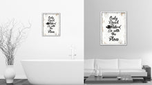 Load image into Gallery viewer, Only Dead Fish Go With The Flow Vintage Saying Gifts Home Decor Wall Art Canvas Print with Custom Picture Frame