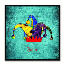 Load image into Gallery viewer, Joker Aqua Canvas Print Black Frame Kids Bedroom Wall Home Décor