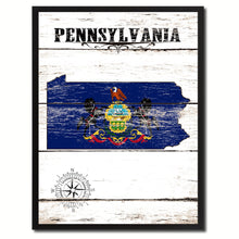 Load image into Gallery viewer, Pennsylvania State Flag Gifts Home Decor Wall Art Canvas Print Picture Frames