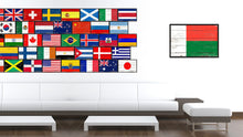 Load image into Gallery viewer, Madagascar Country National Flag Vintage Canvas Print with Picture Frame Home Decor Wall Art Collection Gift Ideas