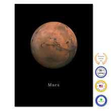 Load image into Gallery viewer, Mars Print on Canvas Planets of Solar System Black Custom Framed Art Home Decor Wall Office Decoration