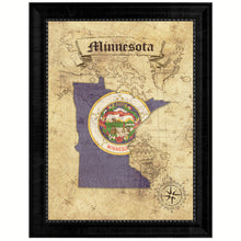 Load image into Gallery viewer, Minnesota State Vintage Map Gifts Home Decor Wall Art Office Decoration