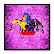 Load image into Gallery viewer, Joker Purple Canvas Print Black Frame Kids Bedroom Wall Home Décor