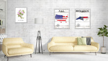 Load image into Gallery viewer, North Carolina Flag Gifts Home Decor Wall Art Canvas Print with Custom Picture Frame