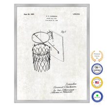 Load image into Gallery viewer, 1925 Basketball Goal Old Patent Art Print on Canvas Custom Framed Vintage Home Decor Wall Decoration Great for Gifts