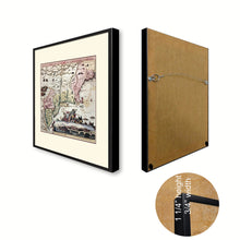 Load image into Gallery viewer, New England Vintage Antique Map Wall Art Home Decor Gift Ideas Canvas Print Custom Picture Frame