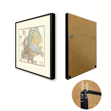 Load image into Gallery viewer, Europe Geological Vintage Antique Map Wall Art Home Decor Gift Ideas Canvas Print Custom Picture Frame