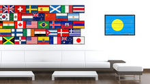 Load image into Gallery viewer, Palau Country National Flag Vintage Canvas Print with Picture Frame Home Decor Wall Art Collection Gift Ideas