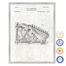 Load image into Gallery viewer, 1888 Calculating Machine Old Patent Art Print on Canvas Custom Framed Vintage Home Decor Wall Decoration Great for Gifts