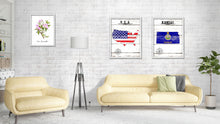 Load image into Gallery viewer, Kansas Flag Gifts Home Decor Wall Art Canvas Print with Custom Picture Frame
