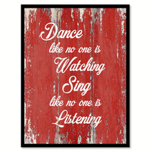 Load image into Gallery viewer, Dance Like No One Is Watching Inspirational Quote Saying Gift Ideas Home Decor Wall Art