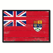 Load image into Gallery viewer, Canadian Red Ensign City Canada Country Flag Vintage Canvas Print with Black Picture Frame Home Decor Wall Art Collectible Decoration Artwork Gifts