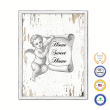 Load image into Gallery viewer, Home Sweet Home Vintage Saying Gifts Home Decor Wall Art Canvas Print with Custom Picture Frame