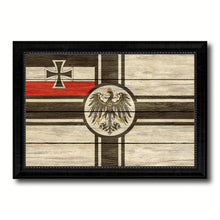 Load image into Gallery viewer, Imperial German Navy 1867-1871 War Military Flag Texture Canvas Print with Black Picture Frame Gift Ideas Home Decor Wall Art