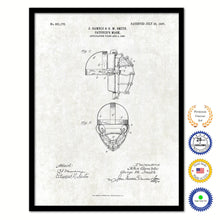 Load image into Gallery viewer, 1907 Catcher's Mask Old Patent Art Print on Canvas Custom Framed Vintage Home Decor Wall Decoration Great for Gifts