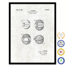 Load image into Gallery viewer, 1955 Manufacture of Tennis Balls Old Patent Art Print on Canvas Custom Framed Vintage Home Decor Wall Decoration Great for Gifts
