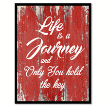 Load image into Gallery viewer, Life Is A Journey Inspirational Quote Saying Gift Ideas Home Decor Wall Art