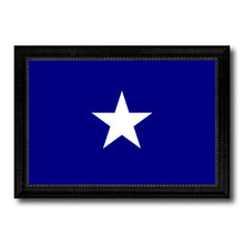 Load image into Gallery viewer, Bonnie Blue in Republic of West Florida Military Flag Canvas Print Black Picture Frame Gifts Home Decor Wall Art