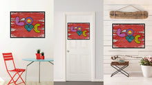 Load image into Gallery viewer, Love Beach Adult Sign Frame Gift Canvas Print Home Décor Wall Art