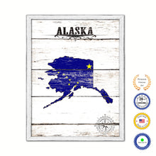 Load image into Gallery viewer, Alaska Flag Gifts Home Decor Wall Art Canvas Print with Custom Picture Frame