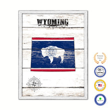 Load image into Gallery viewer, Wyoming Flag Gifts Home Decor Wall Art Canvas Print with Custom Picture Frame