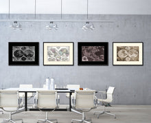 Load image into Gallery viewer, Frederick Ee Wit Vintage Monochrome Map Canvas Print, Gifts Picture Frames Home Decor Wall Art