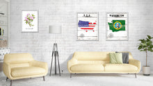Load image into Gallery viewer, Washington Flag Gifts Home Decor Wall Art Canvas Print with Custom Picture Frame