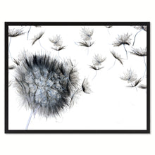 Load image into Gallery viewer, Black Dandelion Flower Framed Canvas Print Home Décor Wall Art