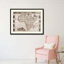 Load image into Gallery viewer, Africa Vintage Sepia Map Canvas Print, Picture Frame Gifts Home Decor Wall Art Decoration