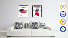 Load image into Gallery viewer, Mississippi State Flag Gifts Home Decor Wall Art Canvas Print Picture Frames